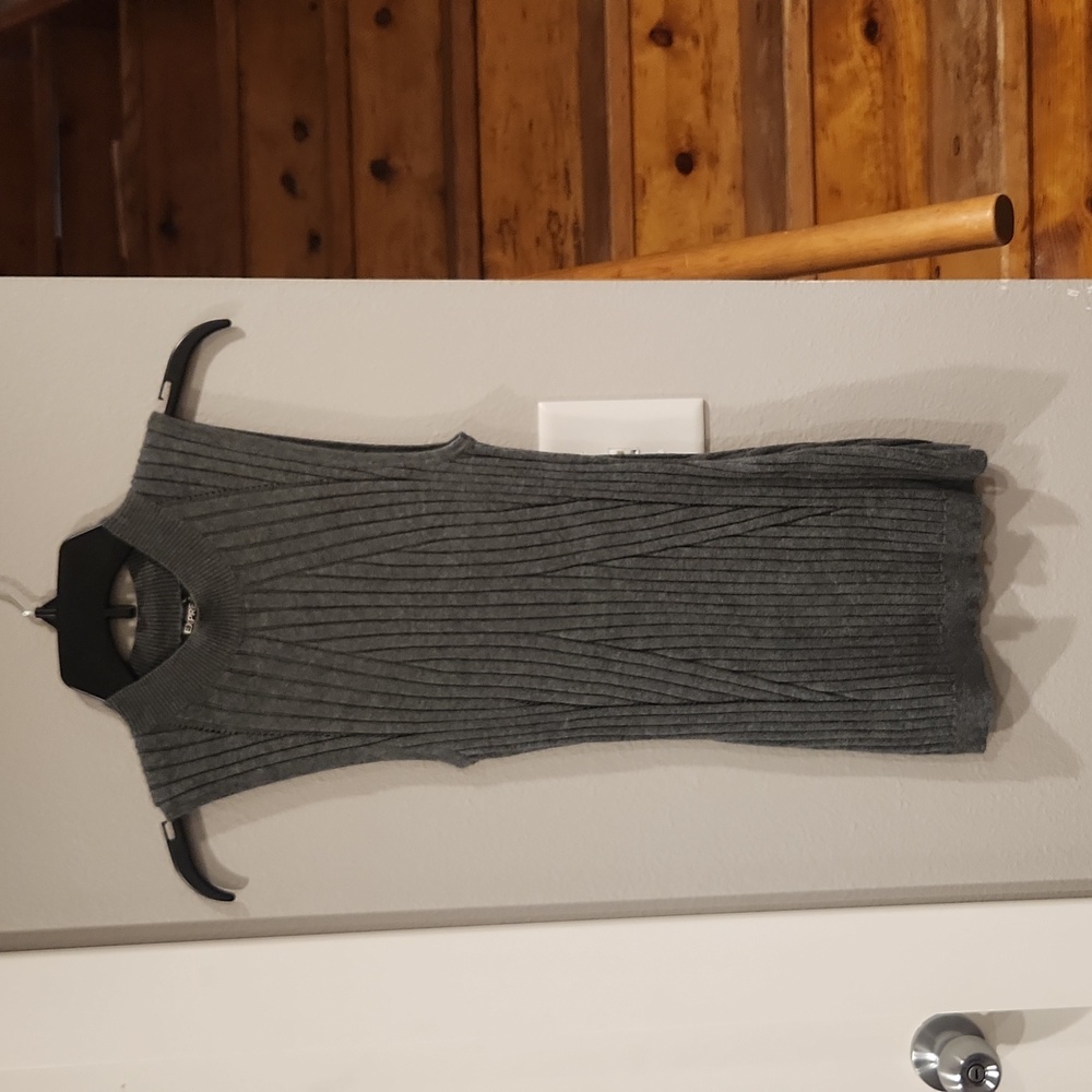 Gray express dress, size small